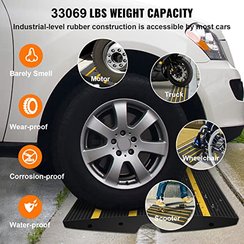 2 Pack Heavy Duty 32000 lbs Capacity Curb Ramp Set A87315