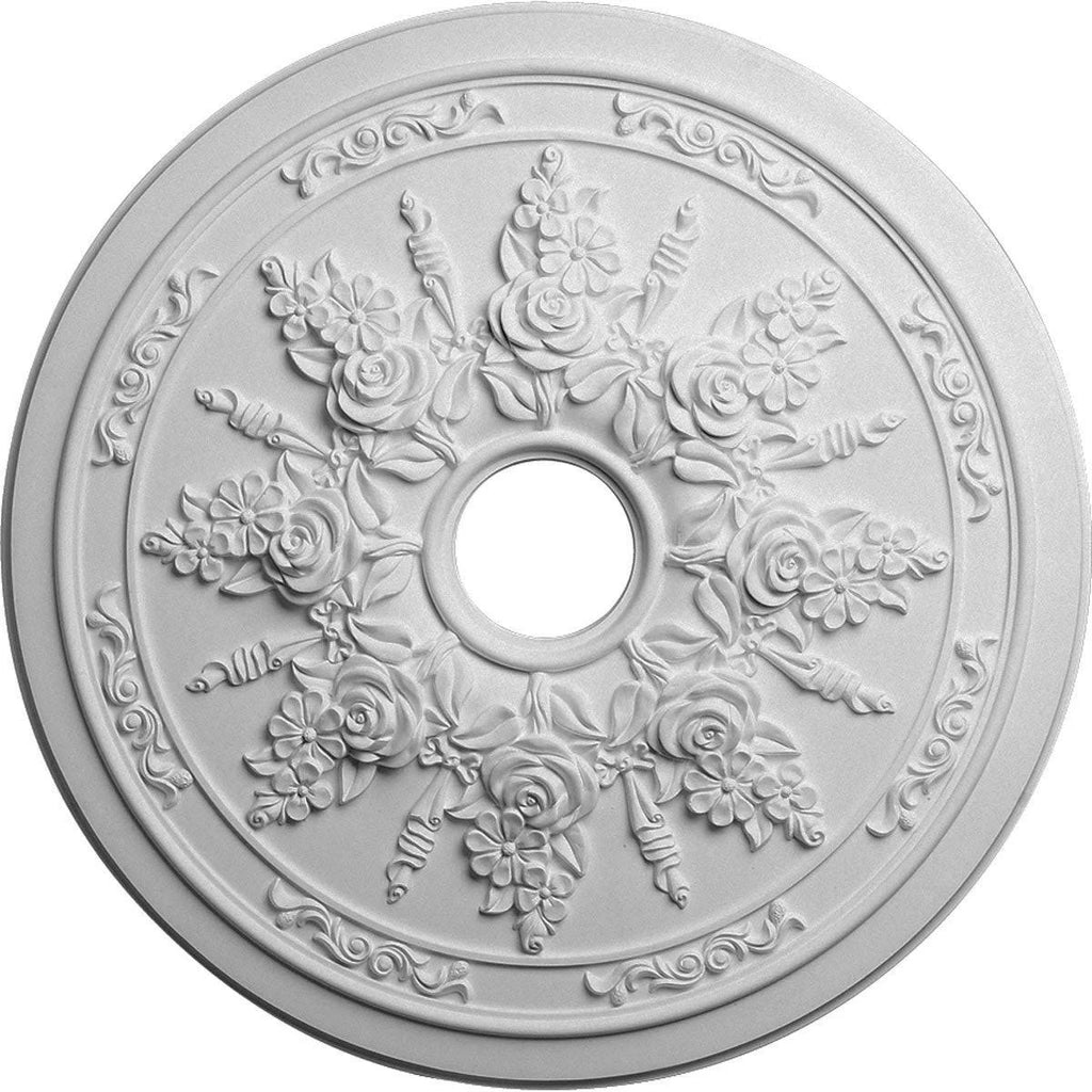 Rose and Ribbon Ceiling Medallion J5396