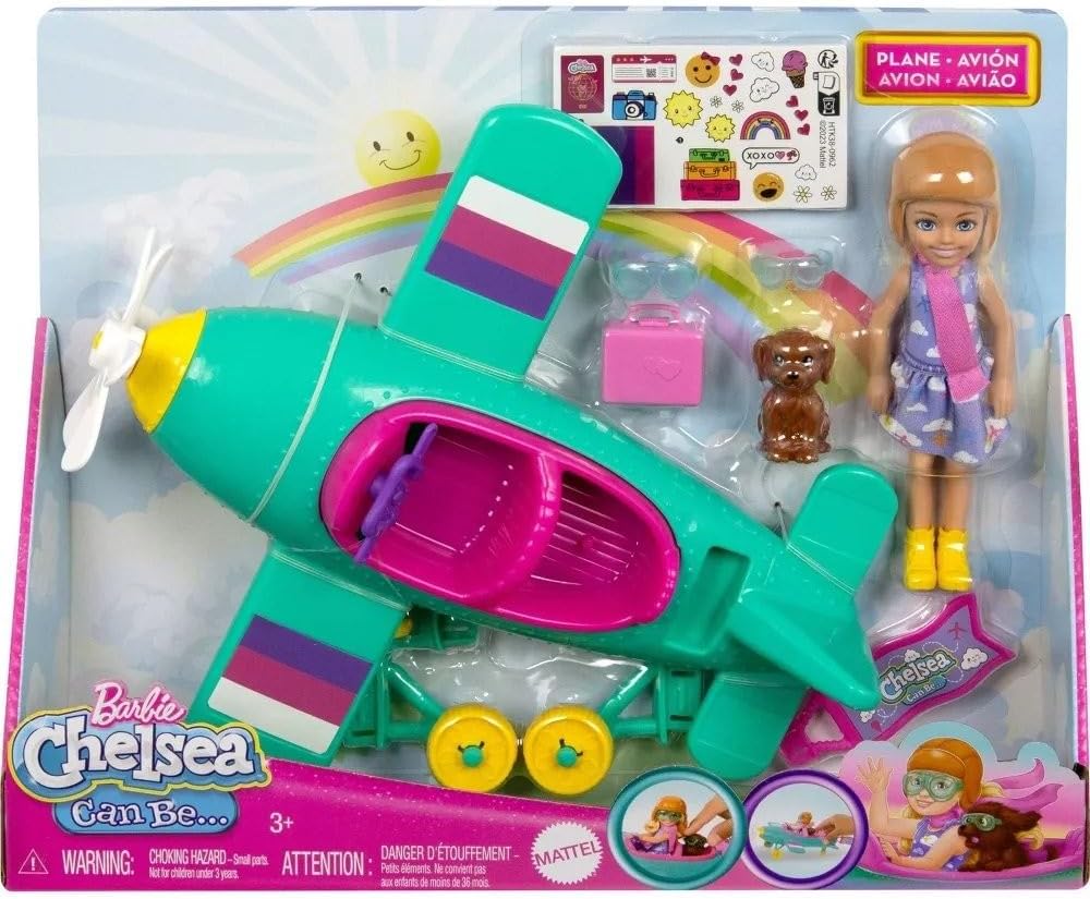 2-Seater Aircraft Playset with 7 Accessories M108