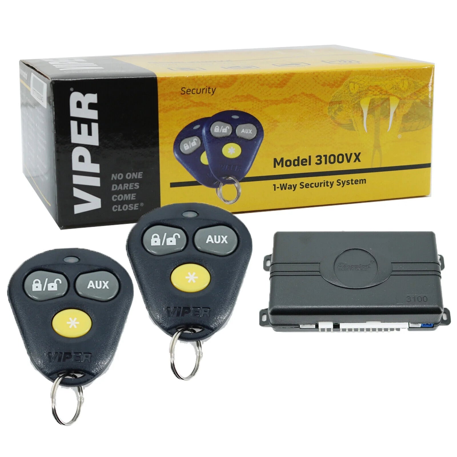 Keyless Entry Car Alarm Security System with 2 Remotes N425