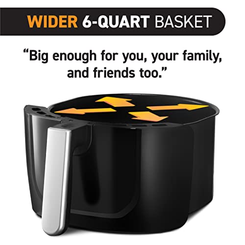 Black and Stainless Steel Air Fryer Oven with 12 Presets R63745