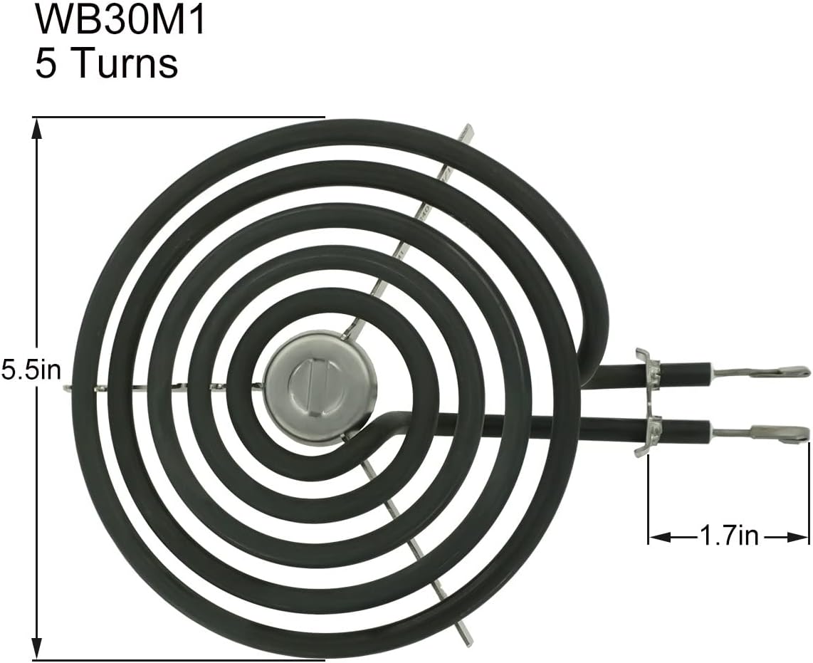 2 pcs 6 Inch and 2 pcs 8 Inch Range Stove Top Surface Element Burner Kit H873