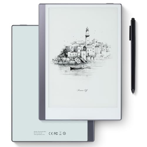 Silver 9.7" E-Ink ePaper Tablet with Stylus and Case X133305