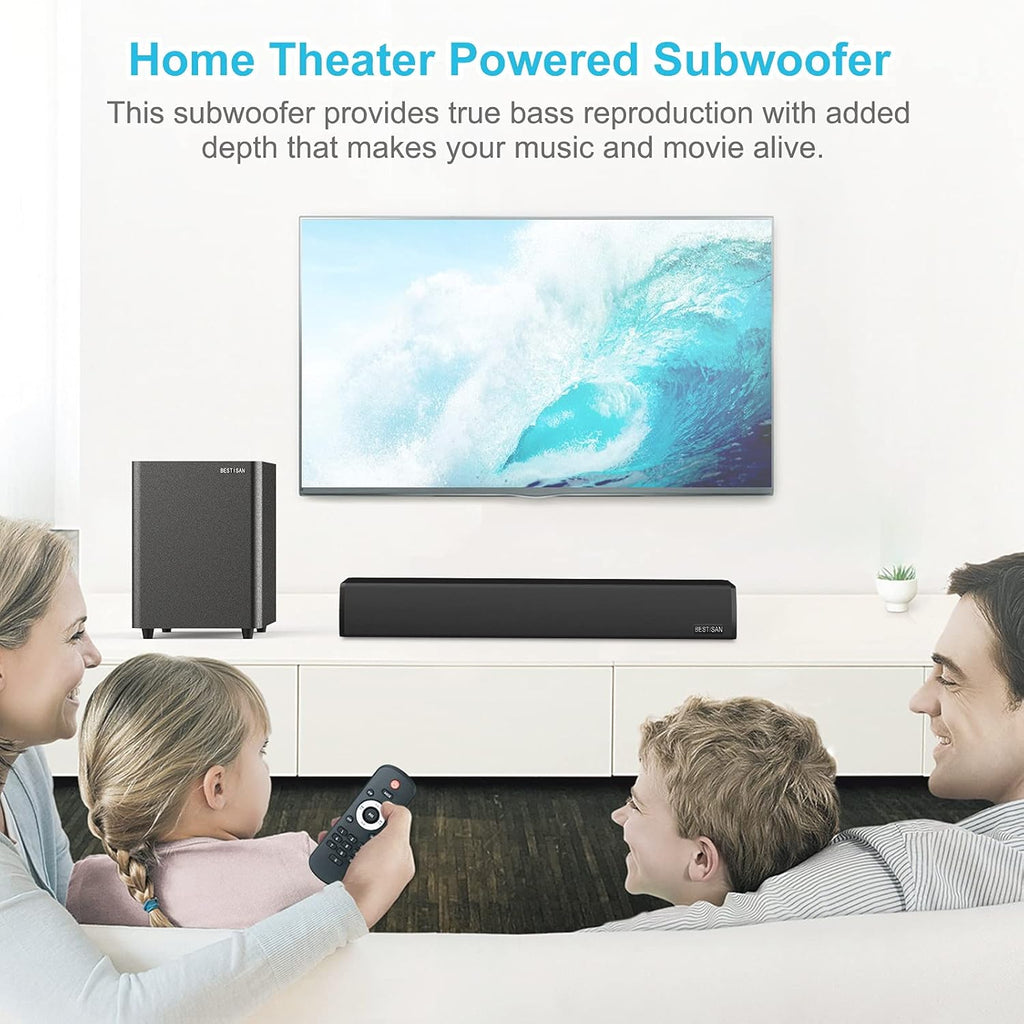 Powered Subwoofer, Compact Size, Black E8374