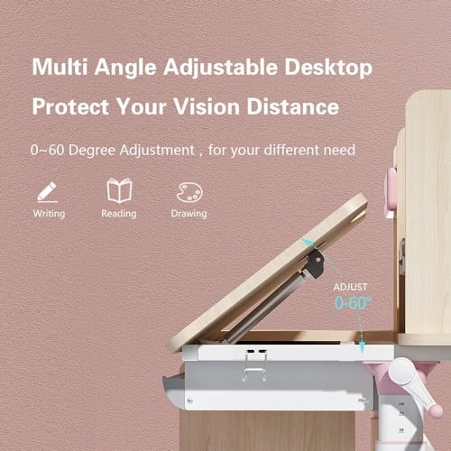Wood Ergonomic Adjustable Desk and Chair G99764