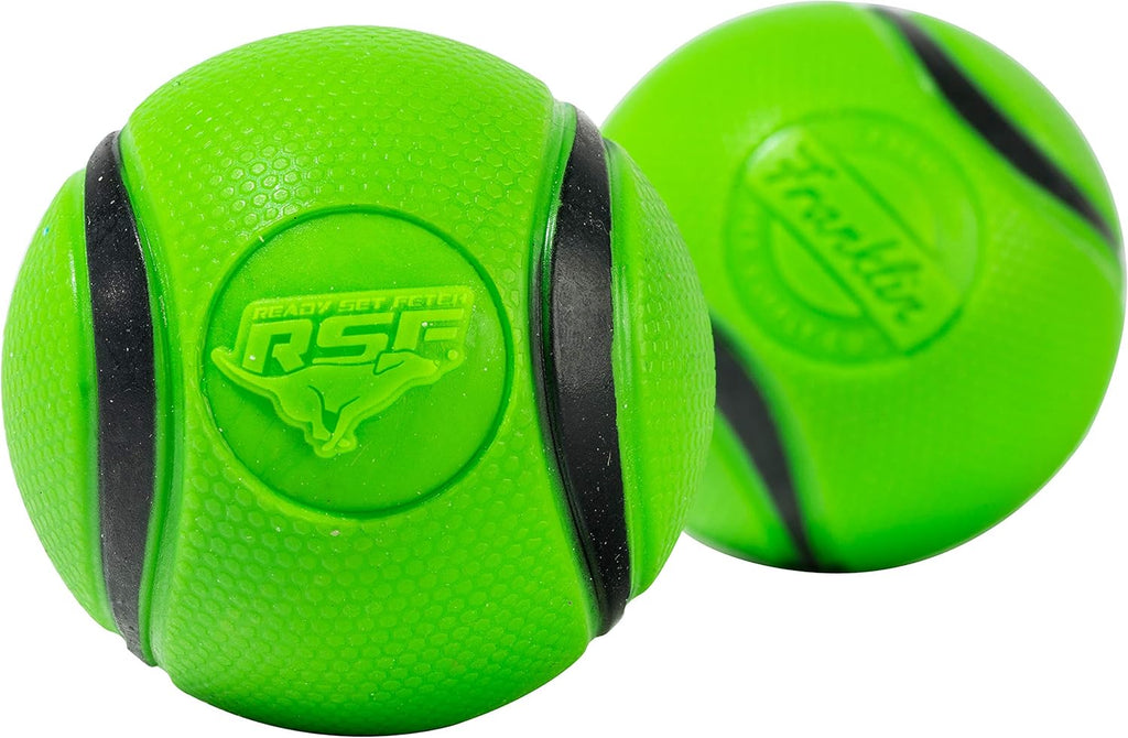Green Rubber Dog Balls 2 Pack K2072