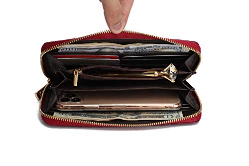 Vegan Leather Shoulder Bag Tote Bag Purse Set T7582