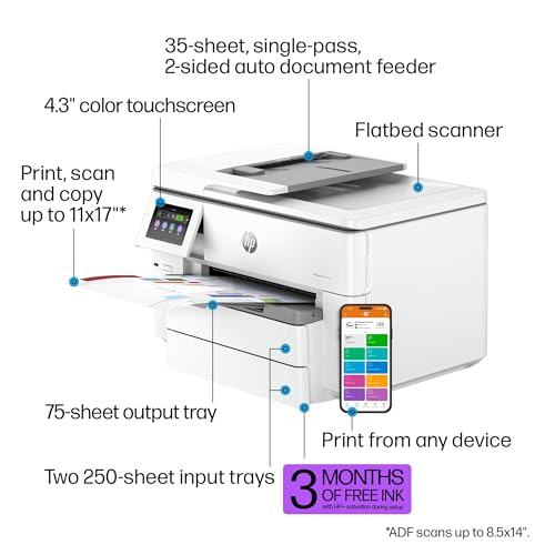 Wide-Format Wireless All-in-One Color Inkjet Printer J783