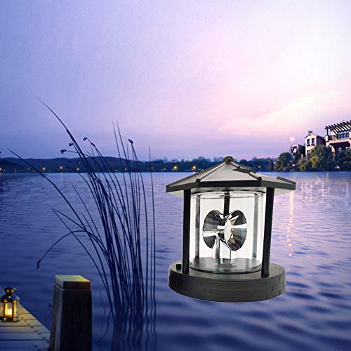 Black Solar Rotating Outdoor Decorative Lamp X4474