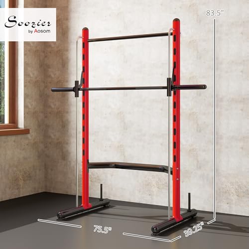 Adjustable Power Rack with Pull-Up Bar W2482