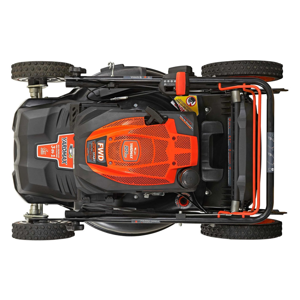 22 in. 201cc 3-in-1 Gas Walk Behind Self Propelled Lawn Mower G546561