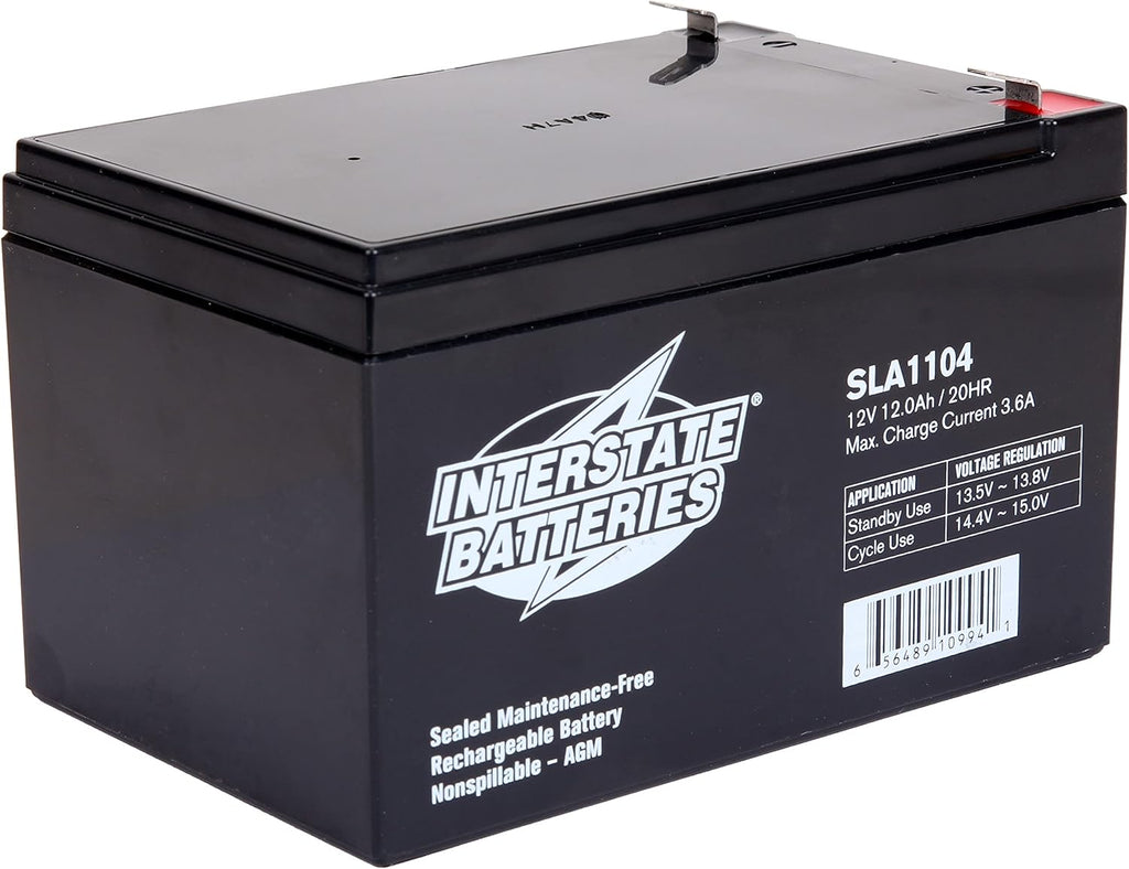12V 12Ah Sealed Lead Acid Rechargeable SLA AGM Battery Pack of 2 W8538