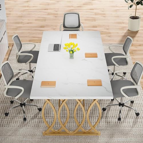White 63" W Executive Desk S227