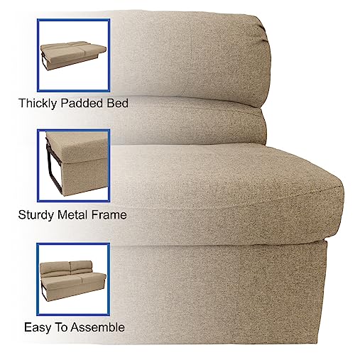 72" Jackknife Sofa Cloth Oatmeal B673522