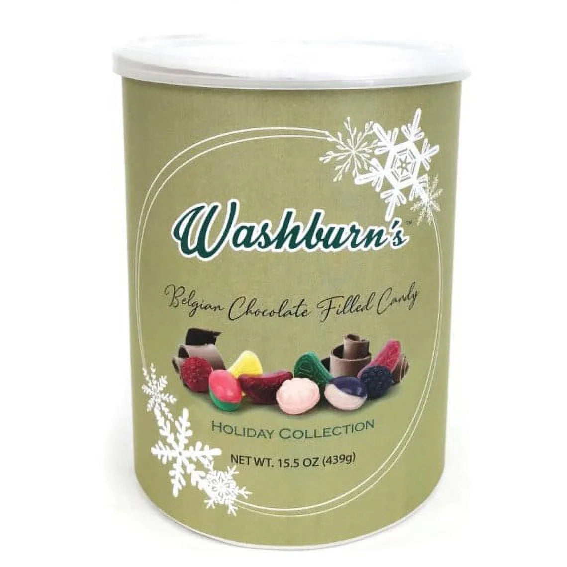 15.5 oz Belgian Chocolate Filled Candy Canister O859