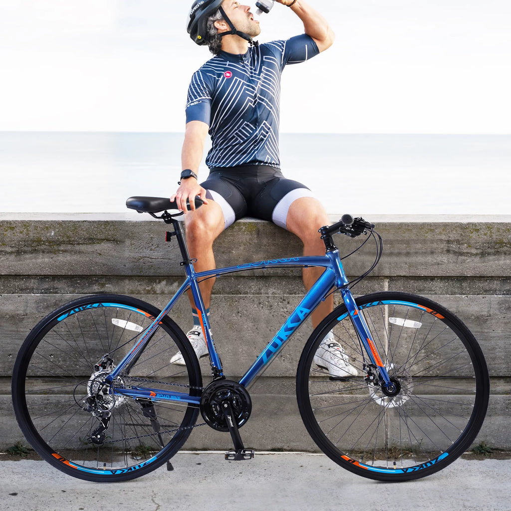 24 Speed Disc Brakes Hybrid Road Bike X496729