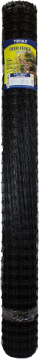 6' X 330' Black Deer Fence C673
