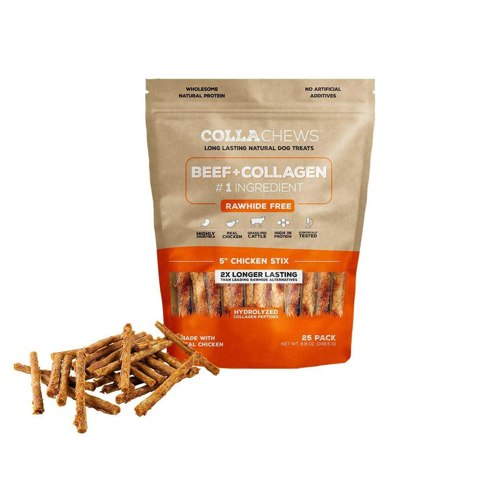 Beef Collagen Rawhide Free 5 Stix Dog Treat Q50283