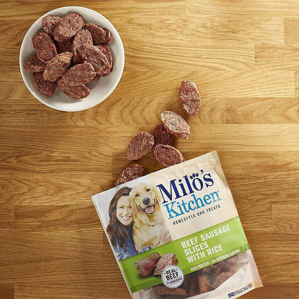 Beef and Rice Sausage Slices Dog Treats, 18 oz. K939693