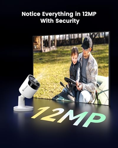 8 Channel 8 Cam 4K Security Camera System with 2TB DVR B40876