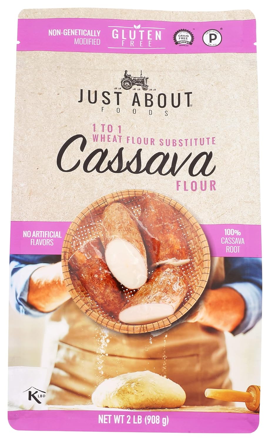 Cassava Flour, 2 Lb, 32 Ounce (Pack of 4) Y21219