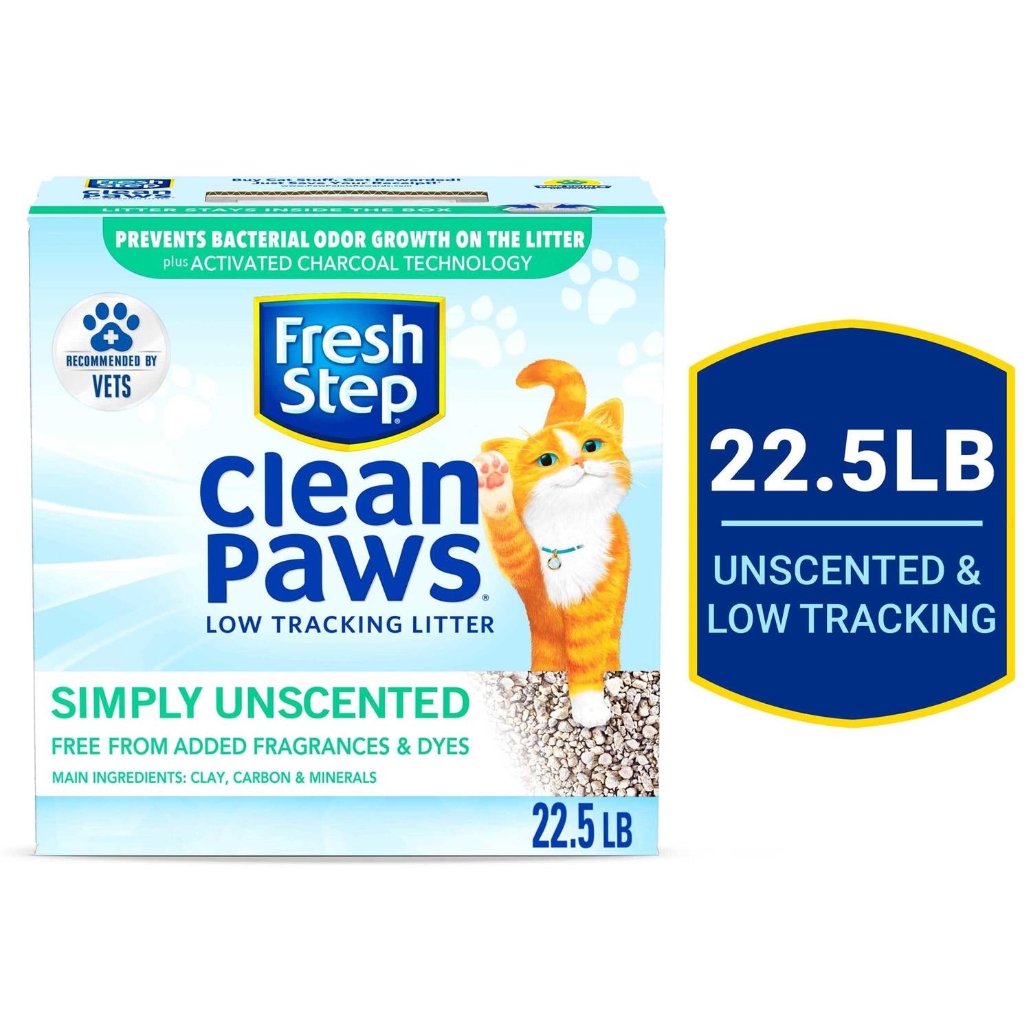 Clean Paws Unscented Clumping Cat Litter O83297