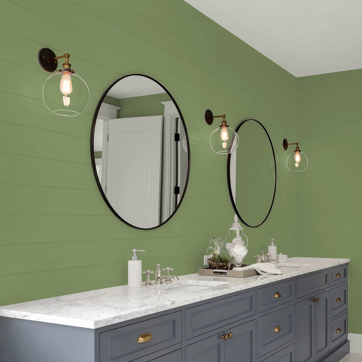 Green Eggshell Interior Paint 1 Gallon J9624