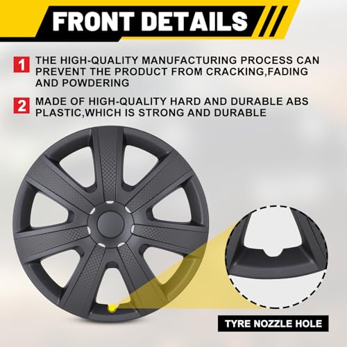 15 Inch Silver ABS Wheel Covers Set of 4 X1994