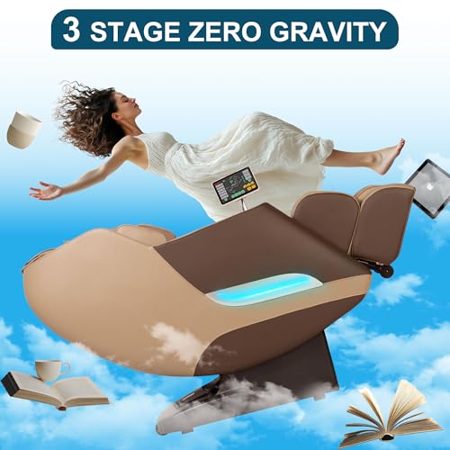3D Massage Chair Full Body Zero Gravity Shiatsu Recliner with Heating SL Track B859814