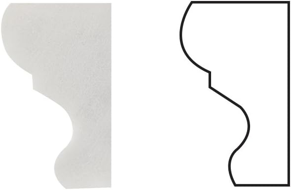 Carrara White Marble Crown Molding Trim, Honed G72423