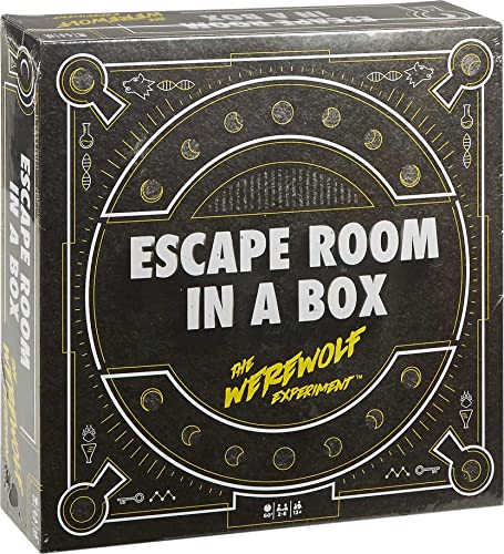 Escape Room in a Box The Werewolf Experiment, Group Game with 19 2D and 3D Puzzles U114326