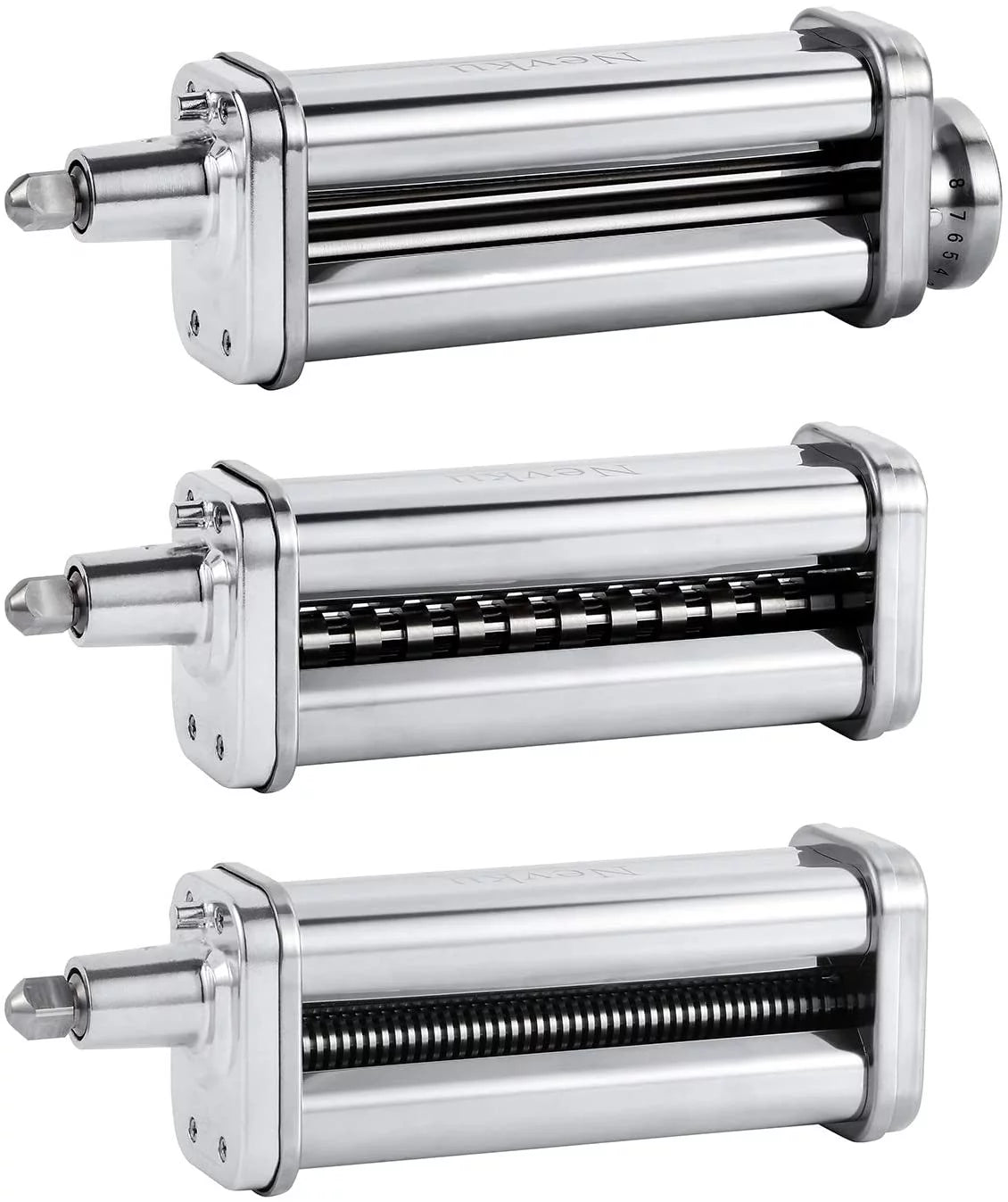Pasta Maker Attachments Set including Pasta Sheet Roller Spaghetti Cutter Fettuccine Cutter B60117