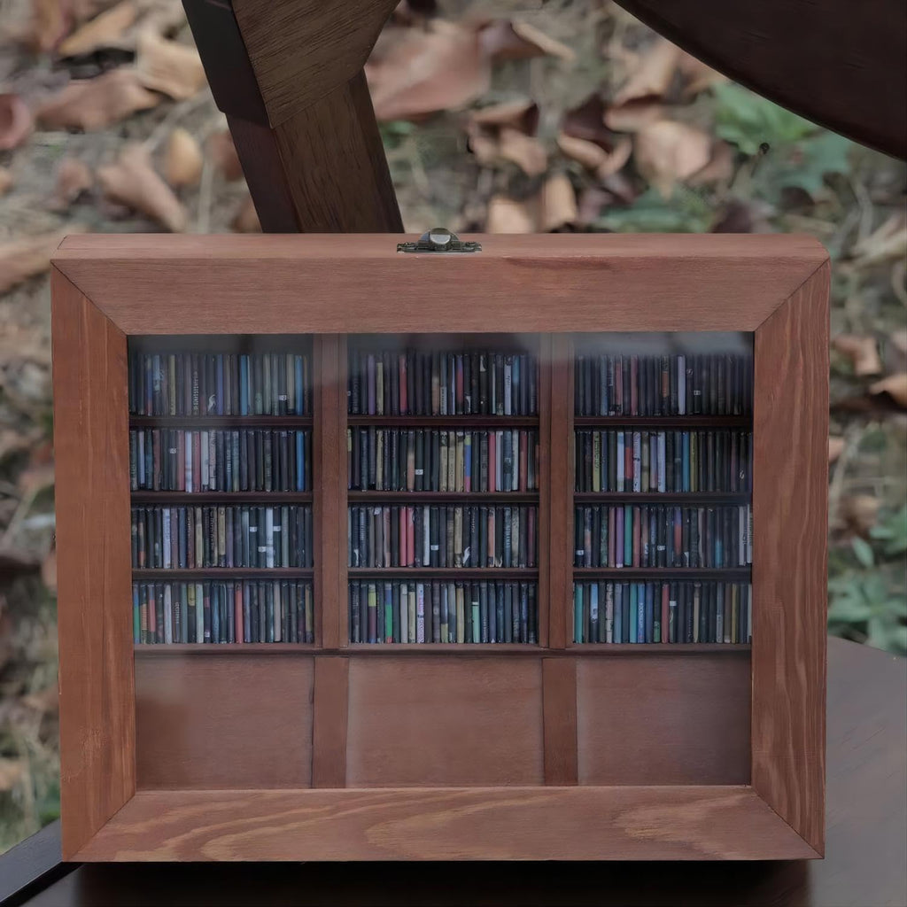 Miniature Book Library with 200PCS Mini Bookshelf I195