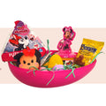 Jumbo Egg with Minnie Mouse Plush Toy Kiddy Dough Figure Eggs Candies Reusable Plastic Egg-Shaped Container R444470