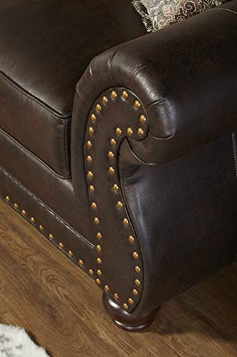 Brownie Faux Leather Sofa & Loveseat Set U760