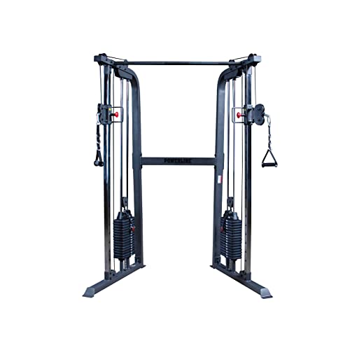 Cable Crossover Exercise Machine with Dual Weights Stack O6412