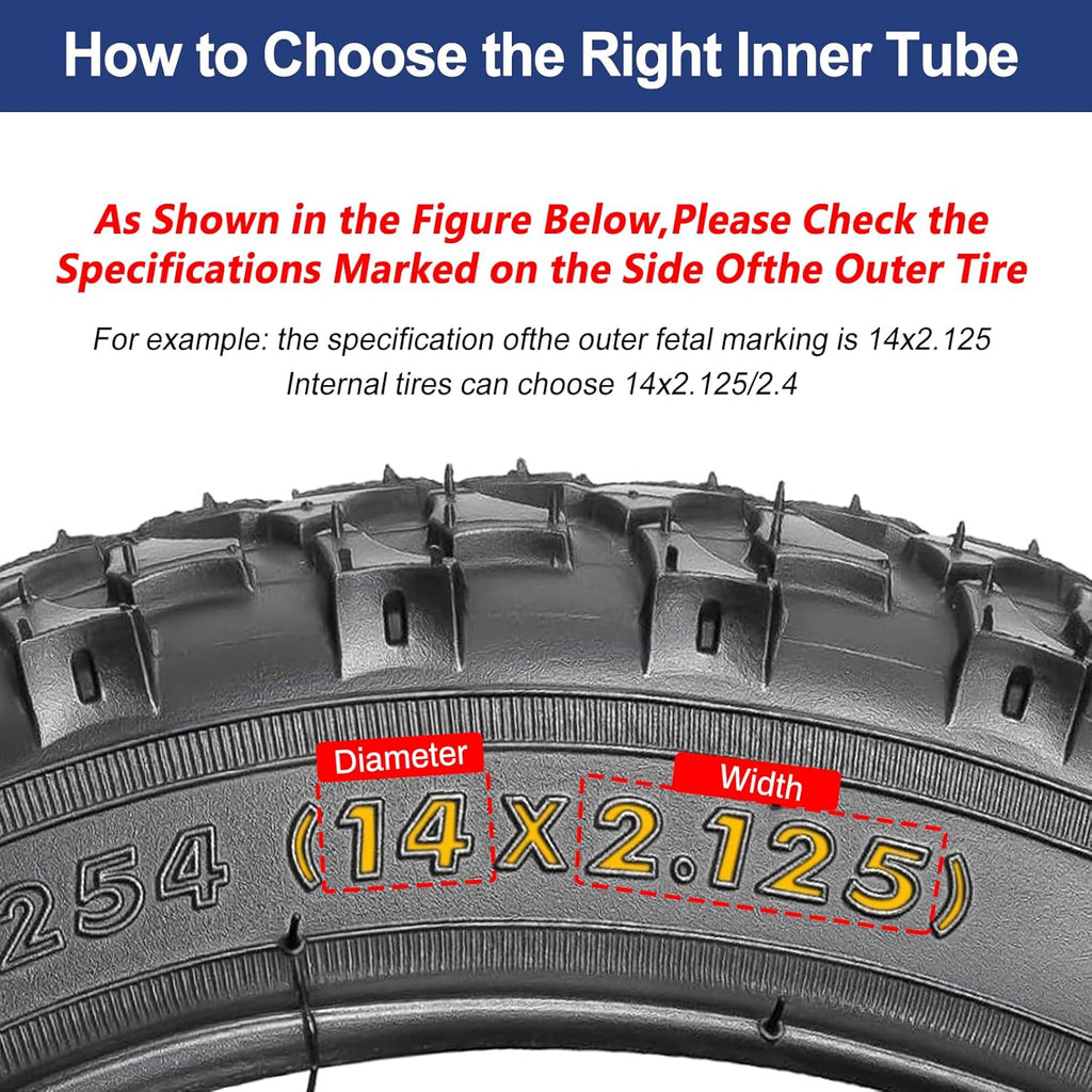 14 Inch Inner Tube with Schrader Valve Stem M625726