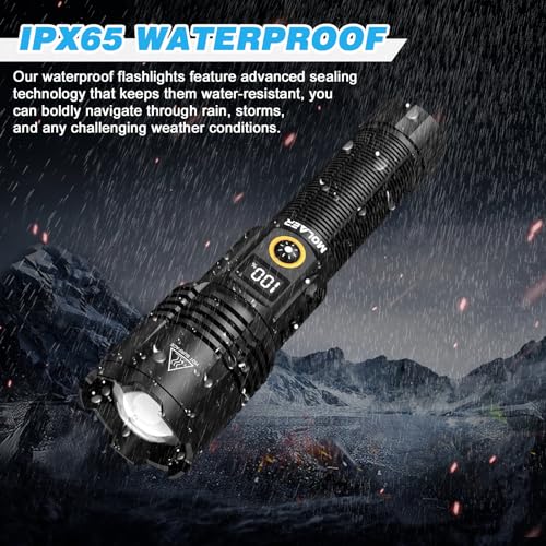Rechargeable LED Flashlight with Zoomable, IPX6 Waterproof N567667