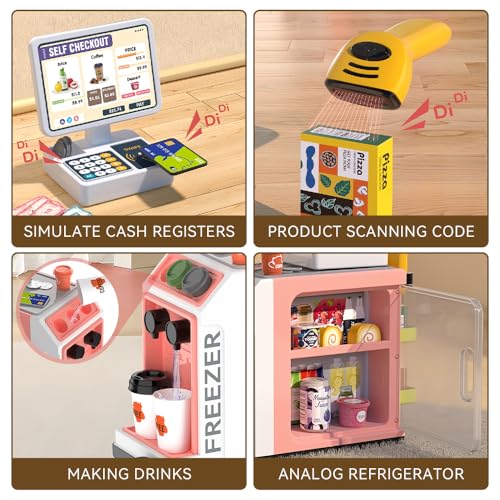 48PCS Pretend Play Cash Register Playset L353