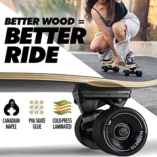 27.5" x 7.5" 6-Layer Canadian Maple Double Kick Concave Deck Skateboard G49900