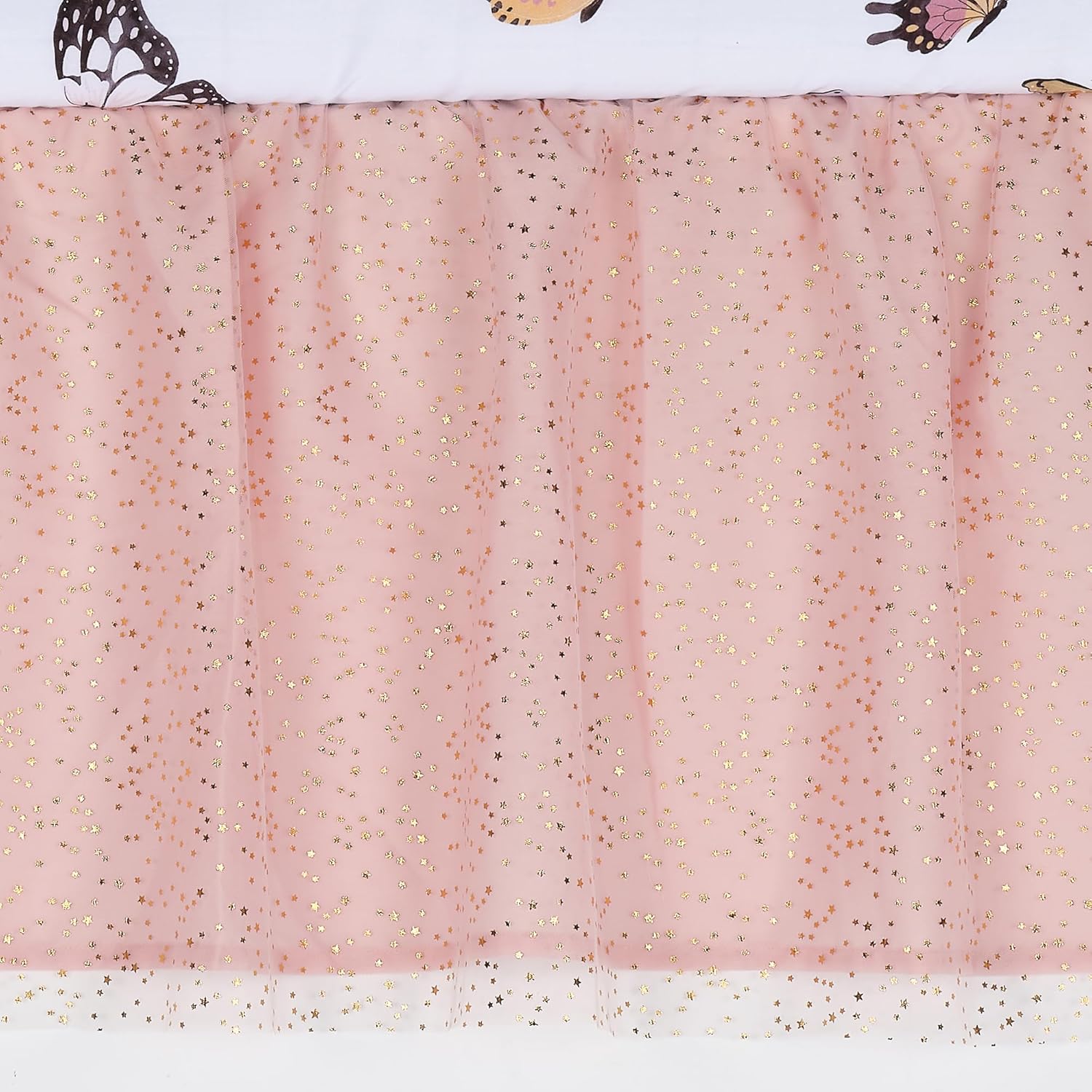 Pink/Gold 3-Piece Nursery Baby Crib Bedding Set J6932
