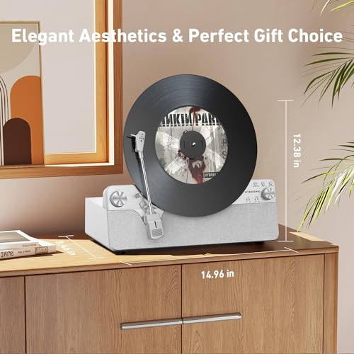 Vertical Automatic Belt Drive Vinyl Turntable with Bluetooth D109228