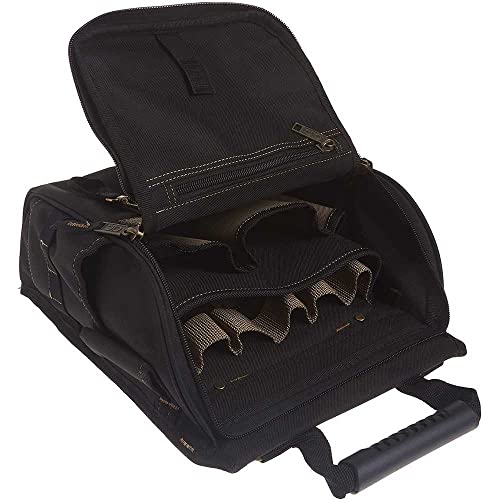 Black Zippered Electricians Tool Pouch, 21 Pocket N531