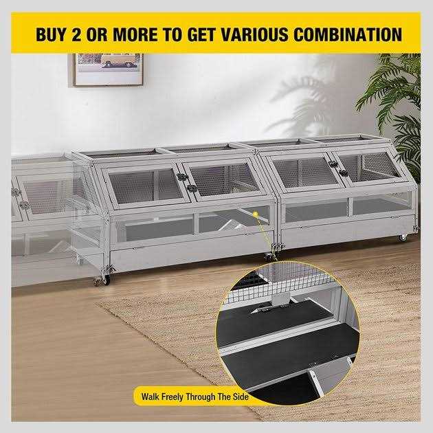 Large Wooden Guinea Pig Cage B129393