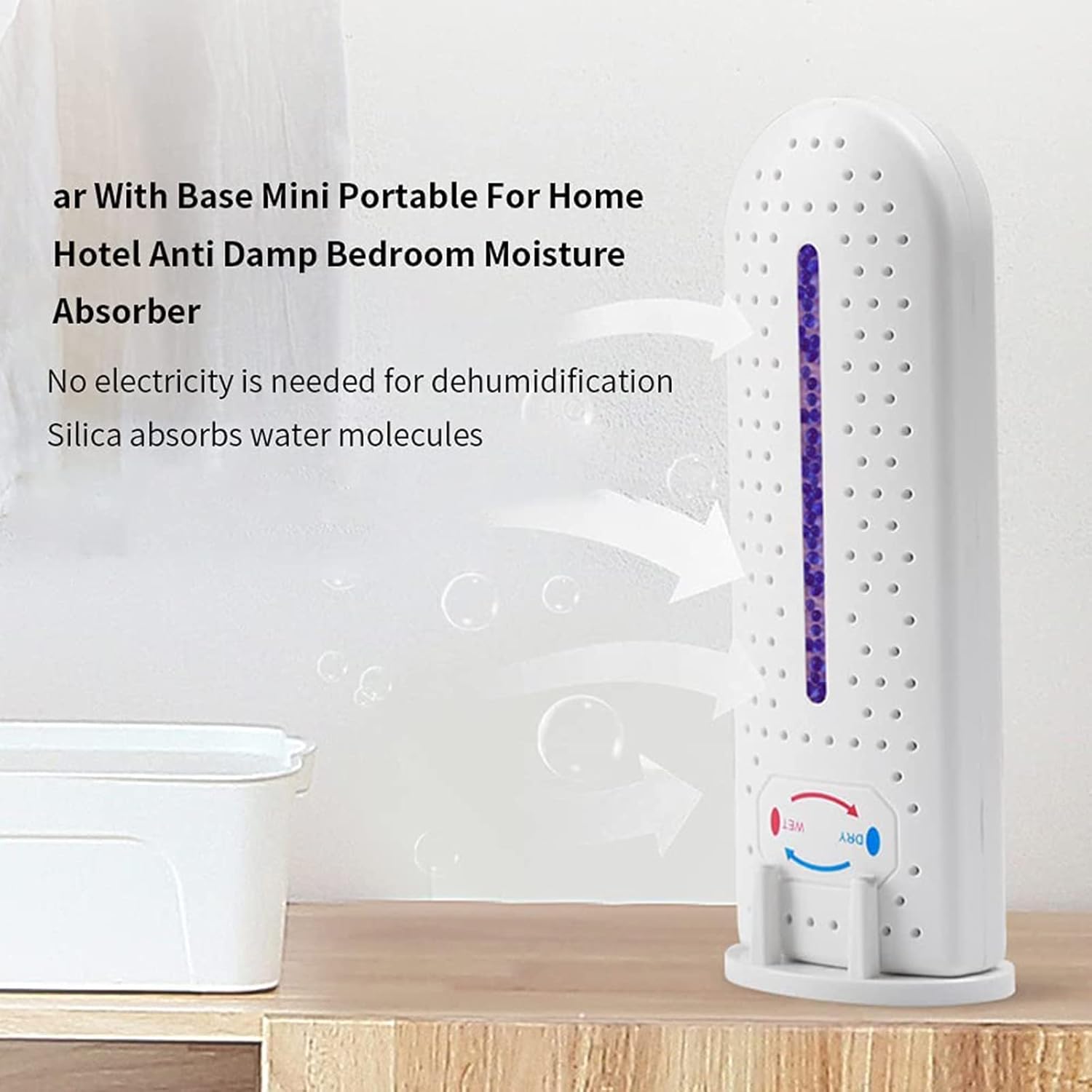 Wireless Mini Cordless Rechargeable Dehumidifier E22784