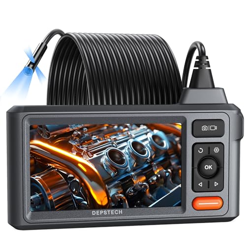50ft 1080P HD Triple Lens Sewer Camera with 5" IPS Screen, IP67 Waterproof, 32G Card, Carry Case X20385