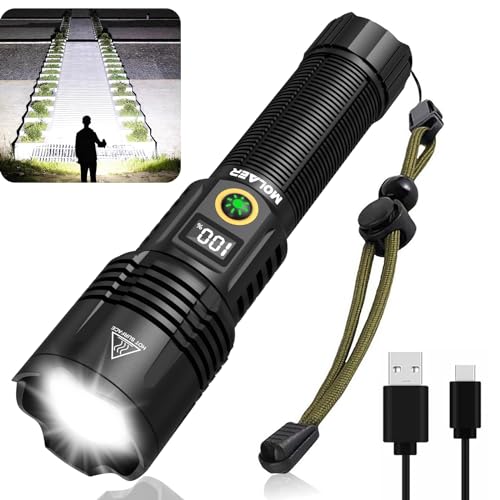 Rechargeable LED Flashlight with Zoomable, IPX6 Waterproof N567667