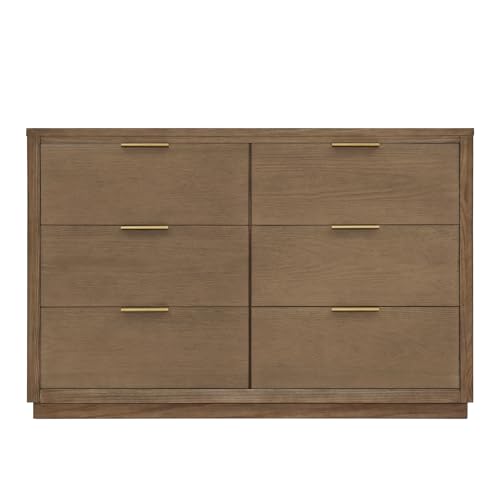 Teak Brown 6 Drawer Dresser G787858