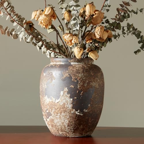 Terracotta Stone Large Vase O2711