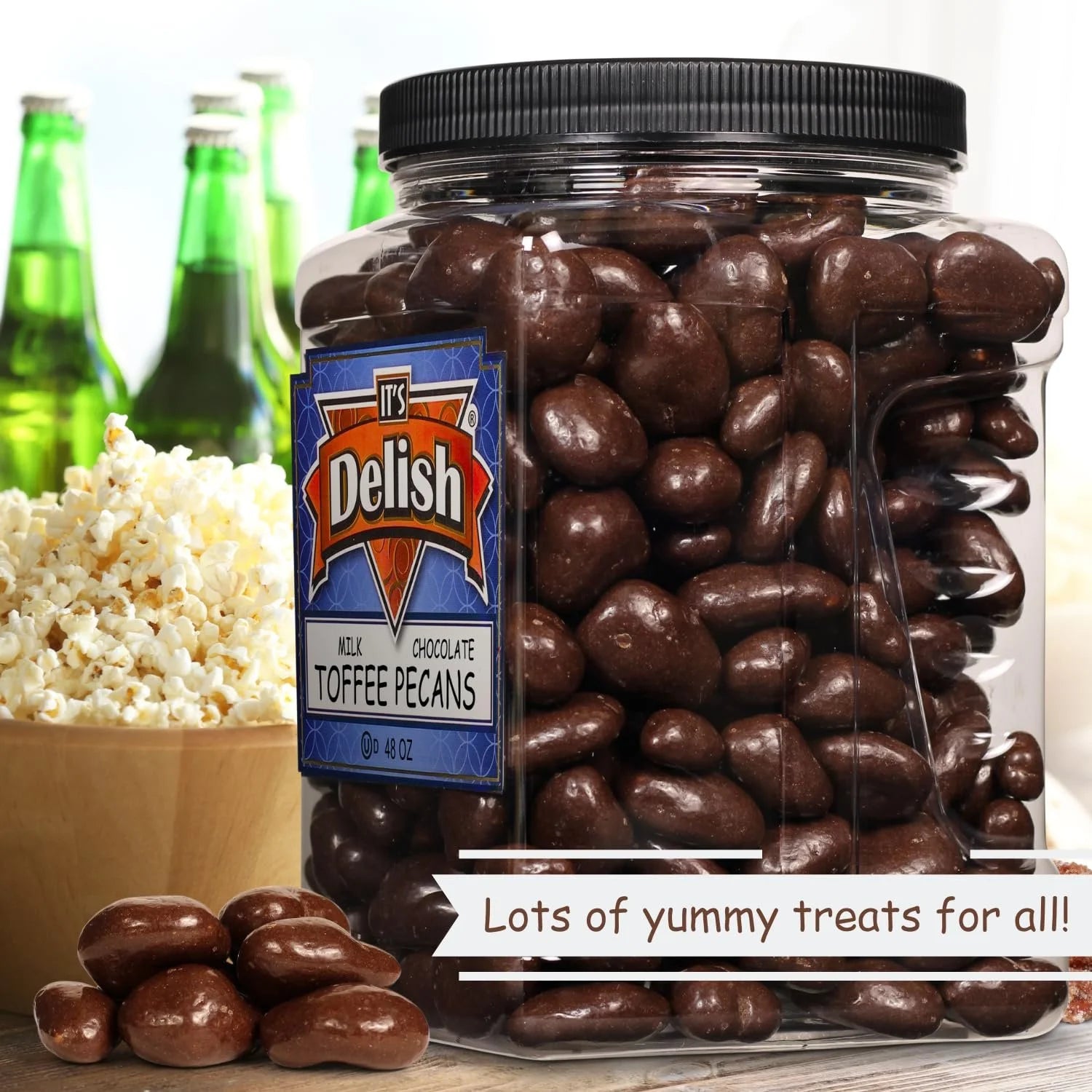 48 oz Milk Chocolate Toffee Coated Pecans R8482